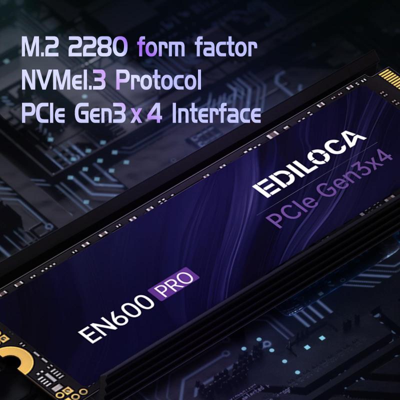 Unidade de estado sólido interna Ediloca EN600 PRO 512 GB NVMe M.2